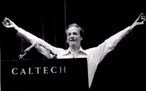 Richard Feynman en el Caltech de California