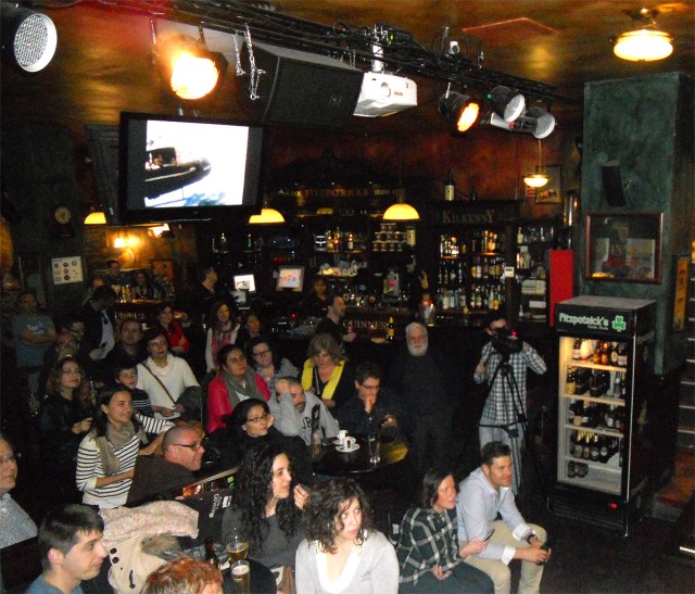 Aspecto del Bar FitzPatrick en la charla de Eugenio