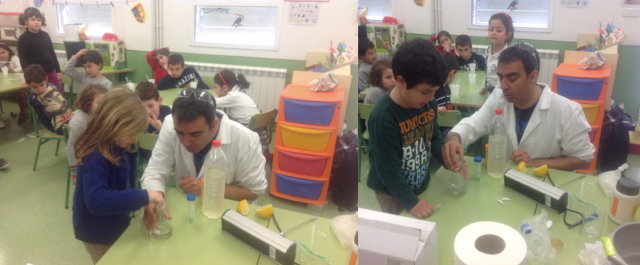 Eso que hay junto a Lucía y Miguel es una lámpara ultravioleta...