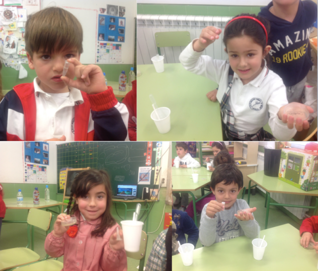 Mario, Daniela, Martina y Hugo con sus tesoros